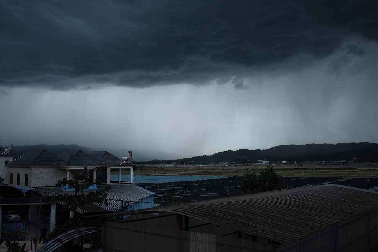 Unwetter zieht auf.